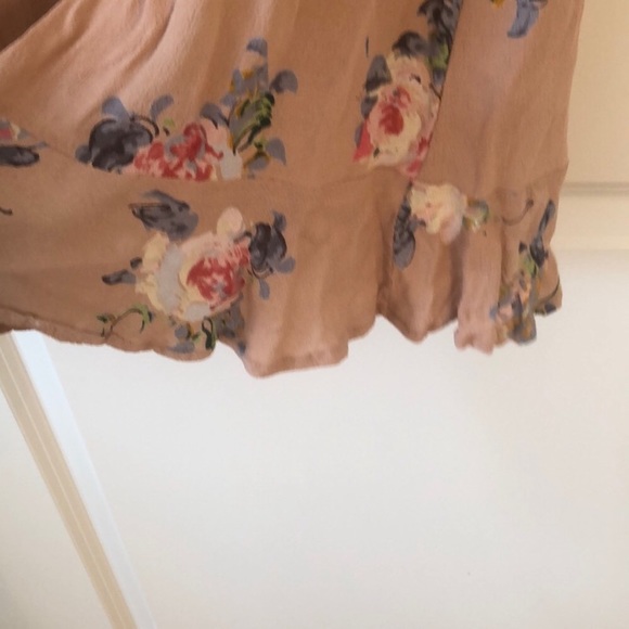 ASOS ruffle floral long shirt top - Picture 3 of 8